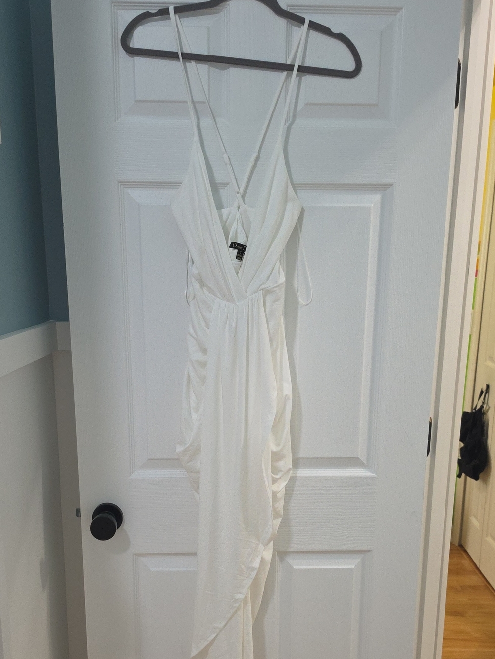 White Strappy High-Low Dress